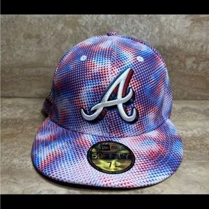 Atlanta Braves  3D Comics New Era 59Fifty Fitted Multi-Color Cap Hat 7 3/8